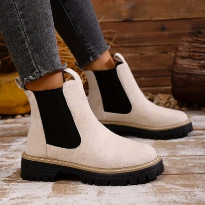 Women's Chunky Chelsea Ankle Boots