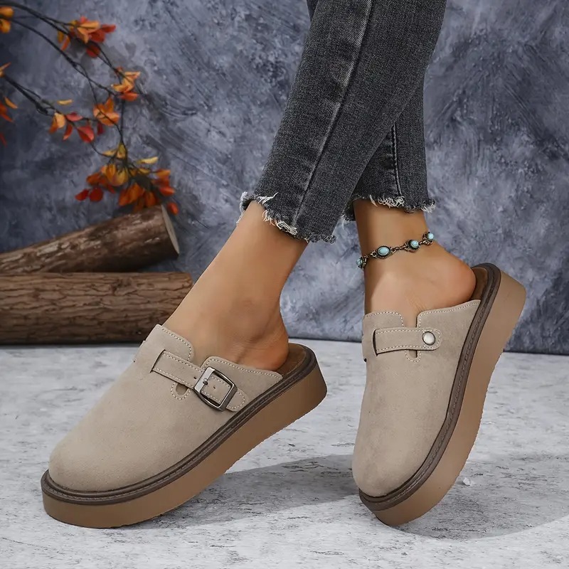 Retro Casual Buckle Loafers