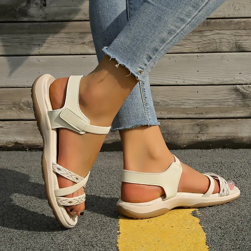 Women's Stylish Open-Toe Flat Slide Sandals