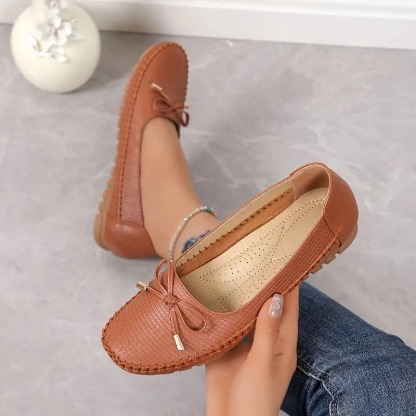 Women's Bow Flat Soft Sole Loafers