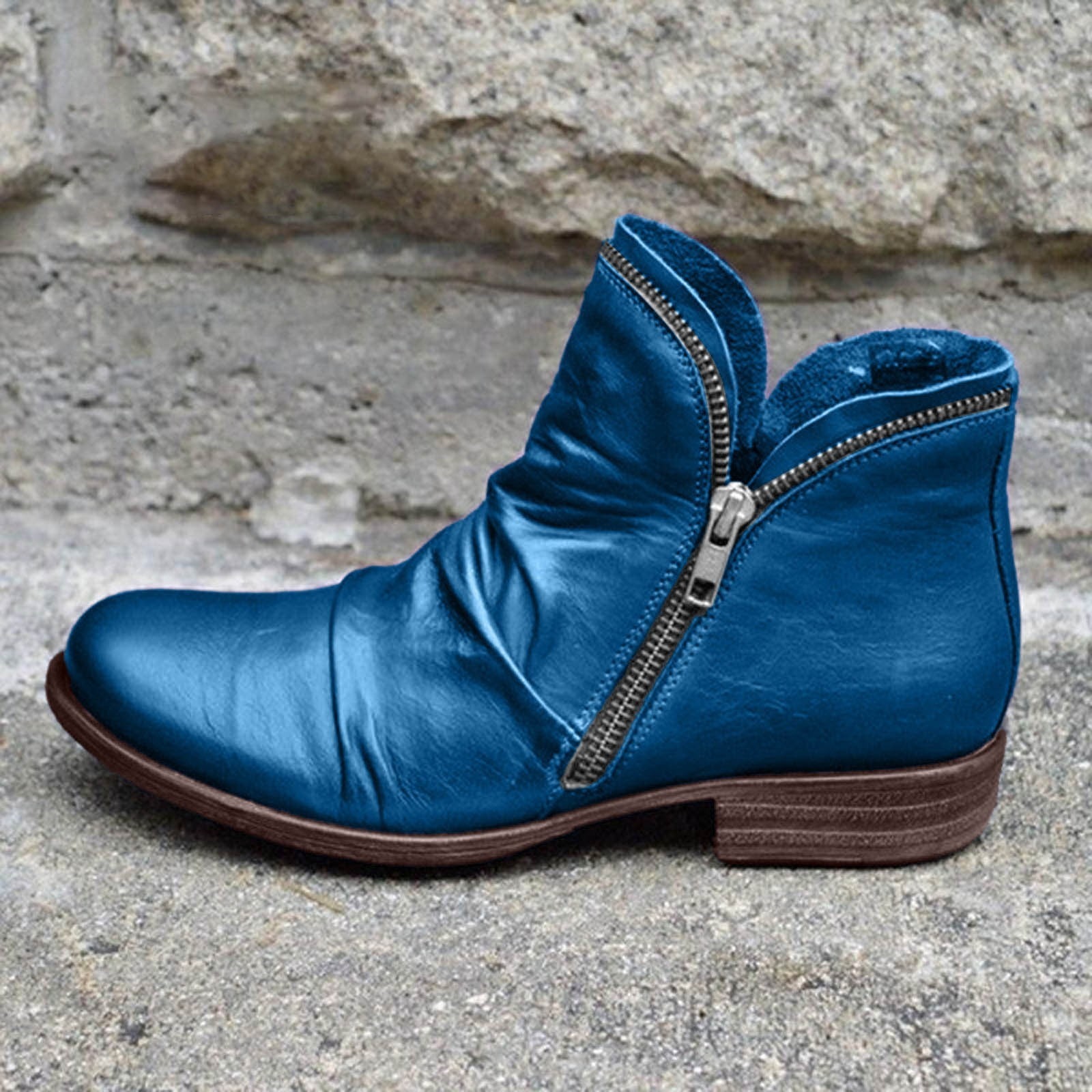Women's Classic Double-Zip Ankle Boots