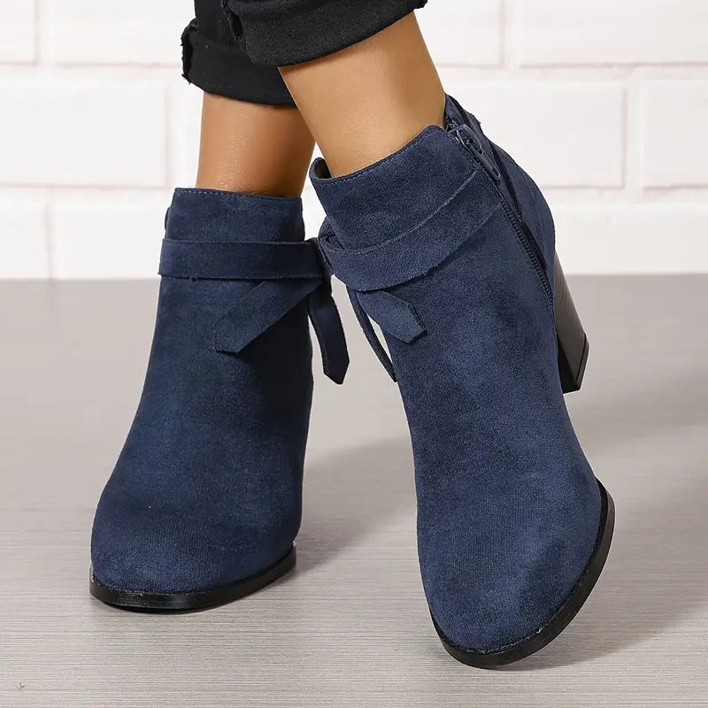 Women's Zipper Closure Ankle Boots