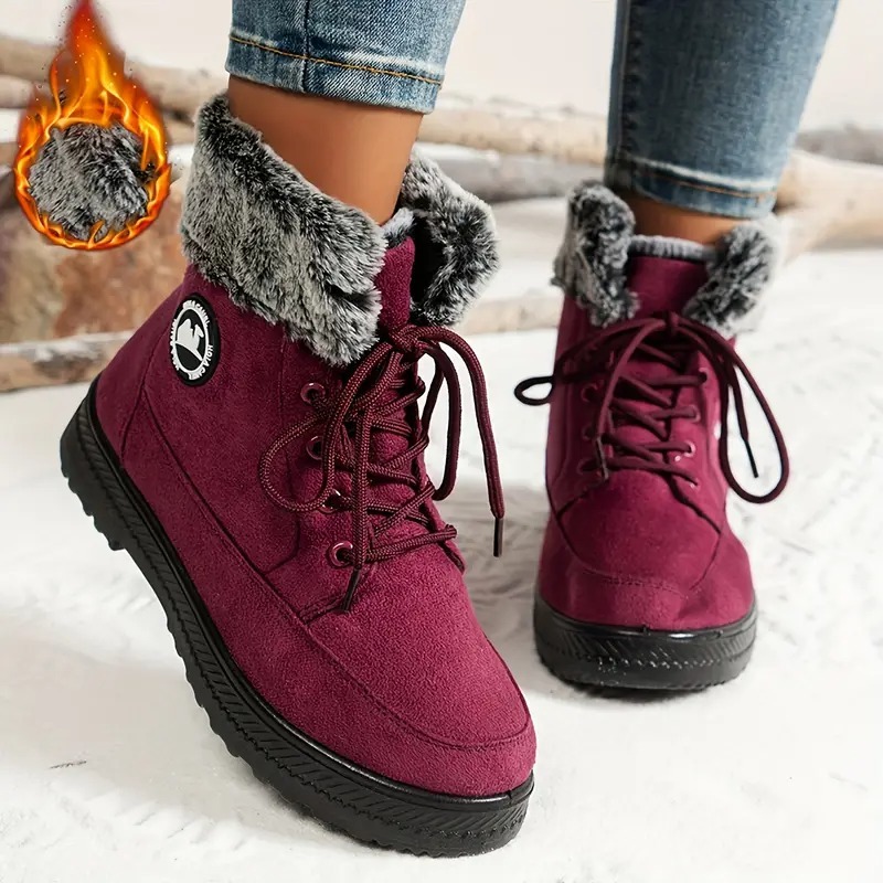 Women's Winter Lace-Up Snow Boots