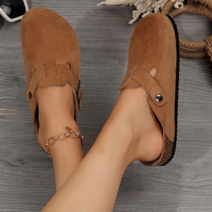 Women's Comfy Suede Leather Slippers