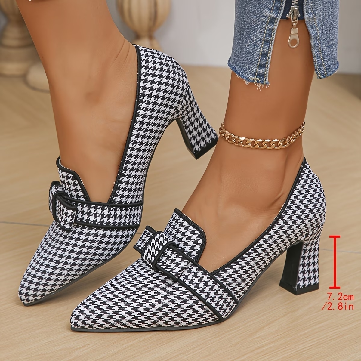 Women's Checkered Casual Loafers