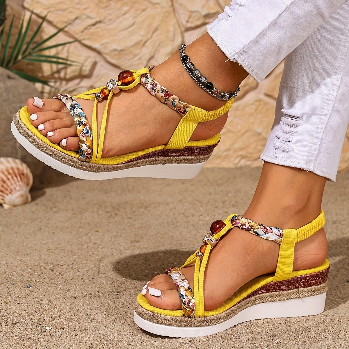 Women's Stylish Bohemian Wedge Sandals
