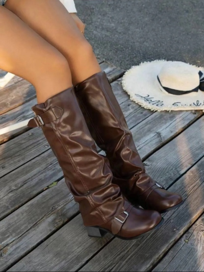 Women's Cuban Heel Above Ankle Boots