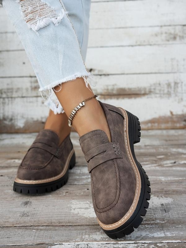 Women's Thick Sole Modern Loafers