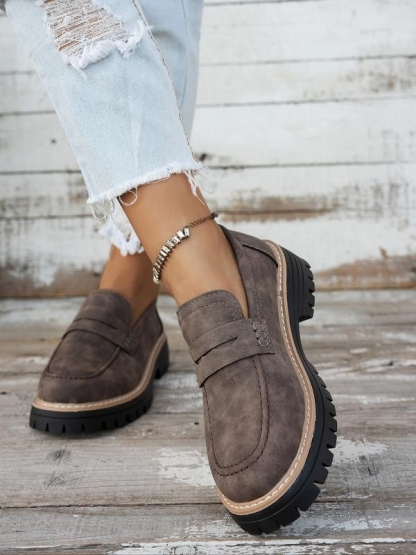 Women's Thick Sole Modern Loafers