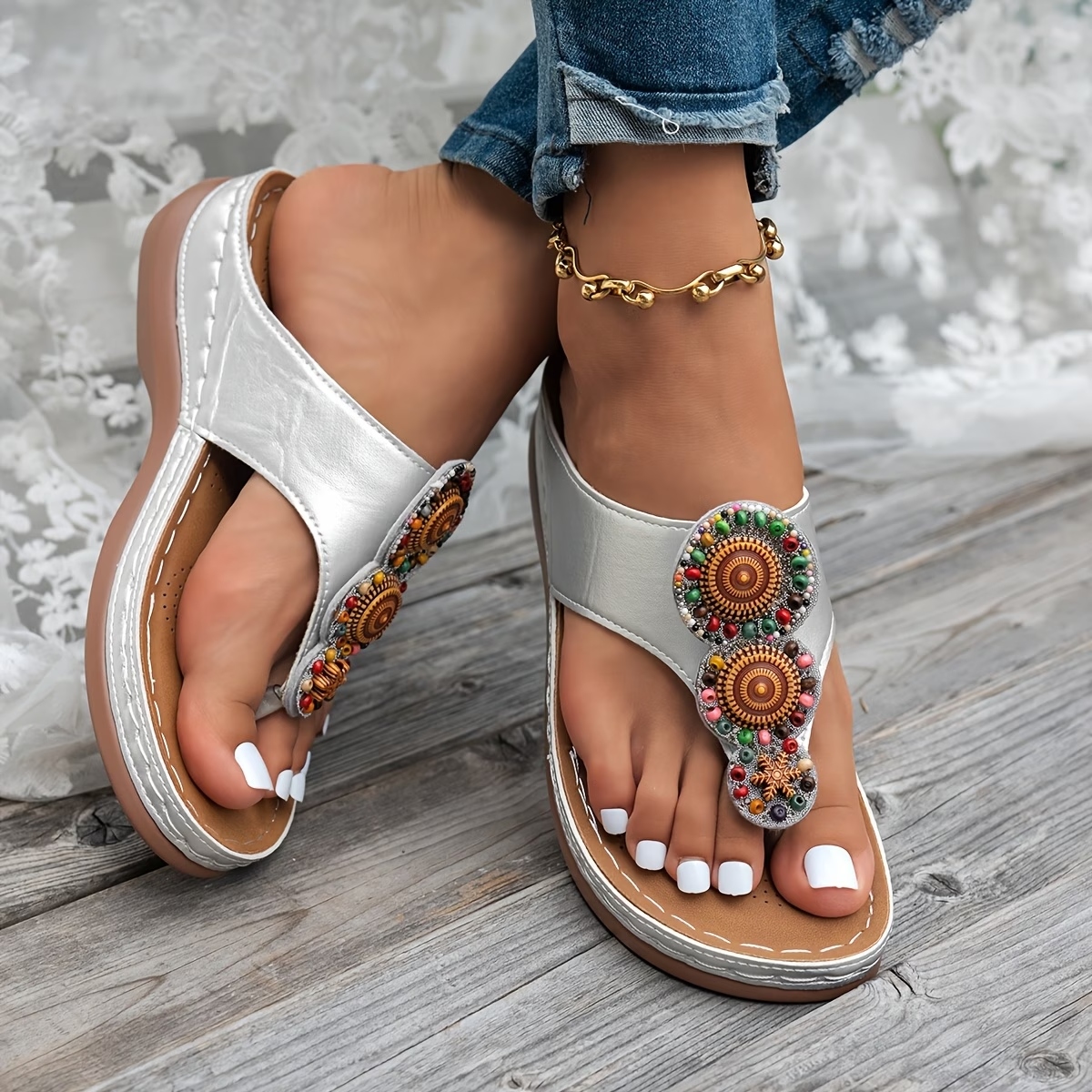 Women's Bohemian Wedge Sandals