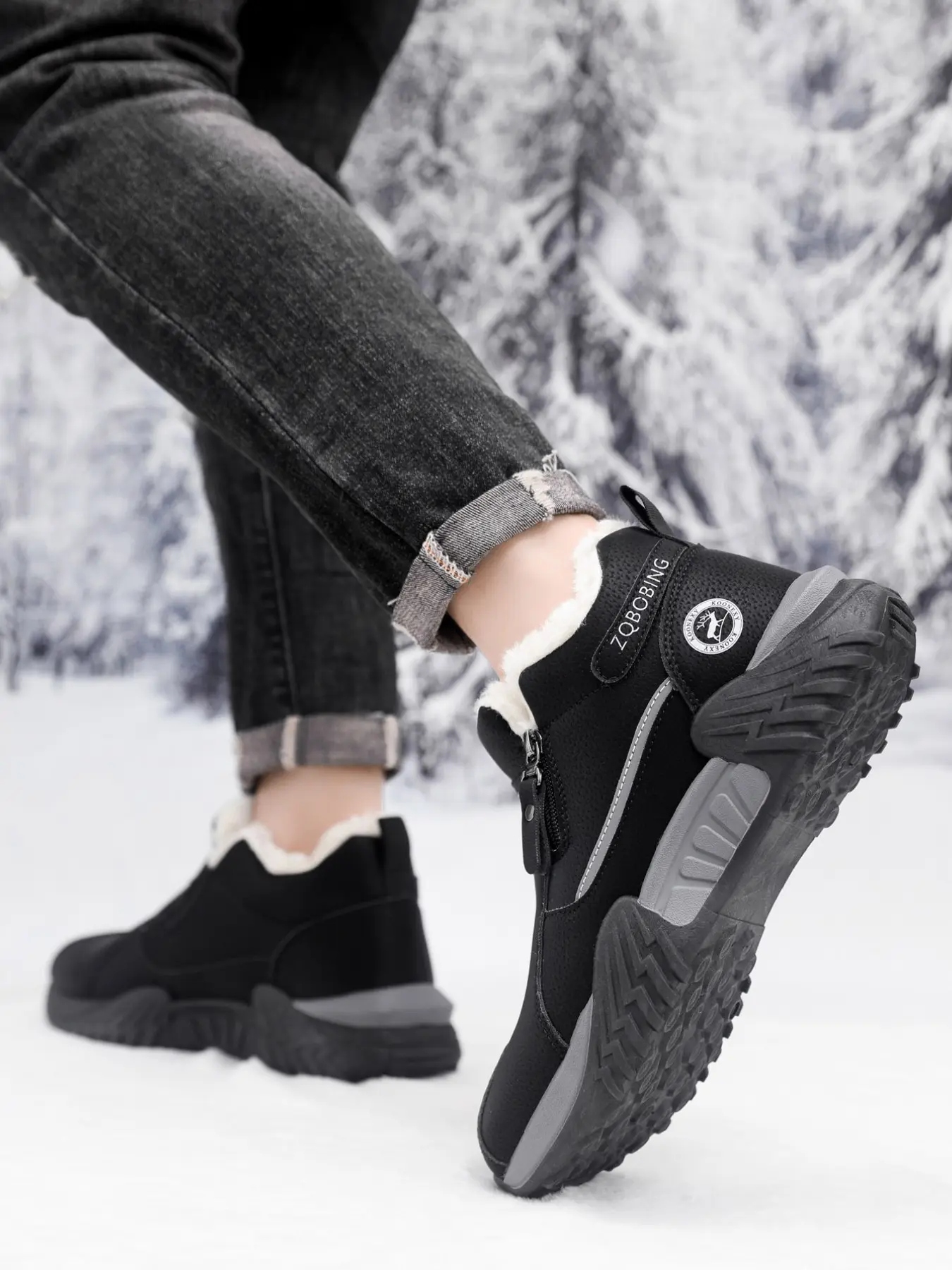 Unisex Winter Snow Casual Ankle Boots