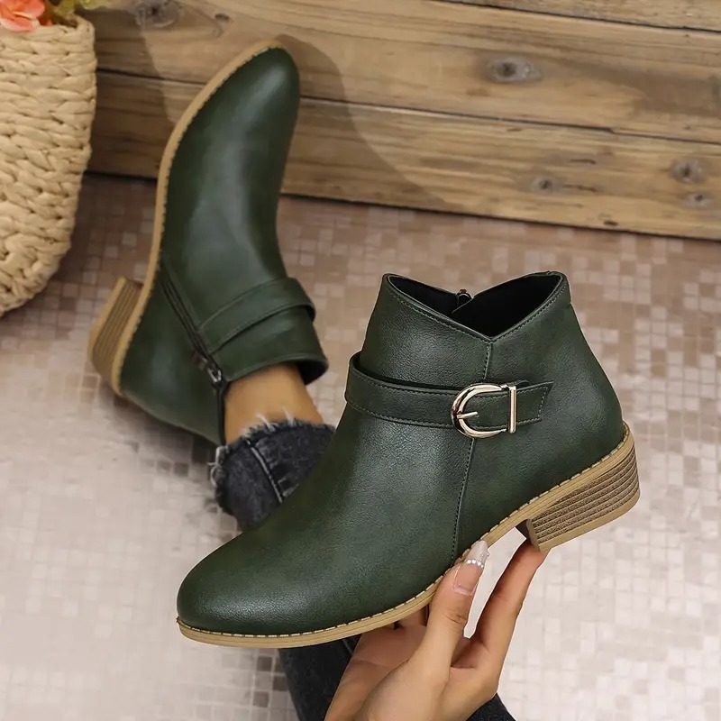Women's Side Zipper Ankle Boots