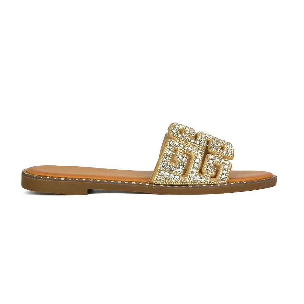 Soft Comfy Diamante Bling Slider