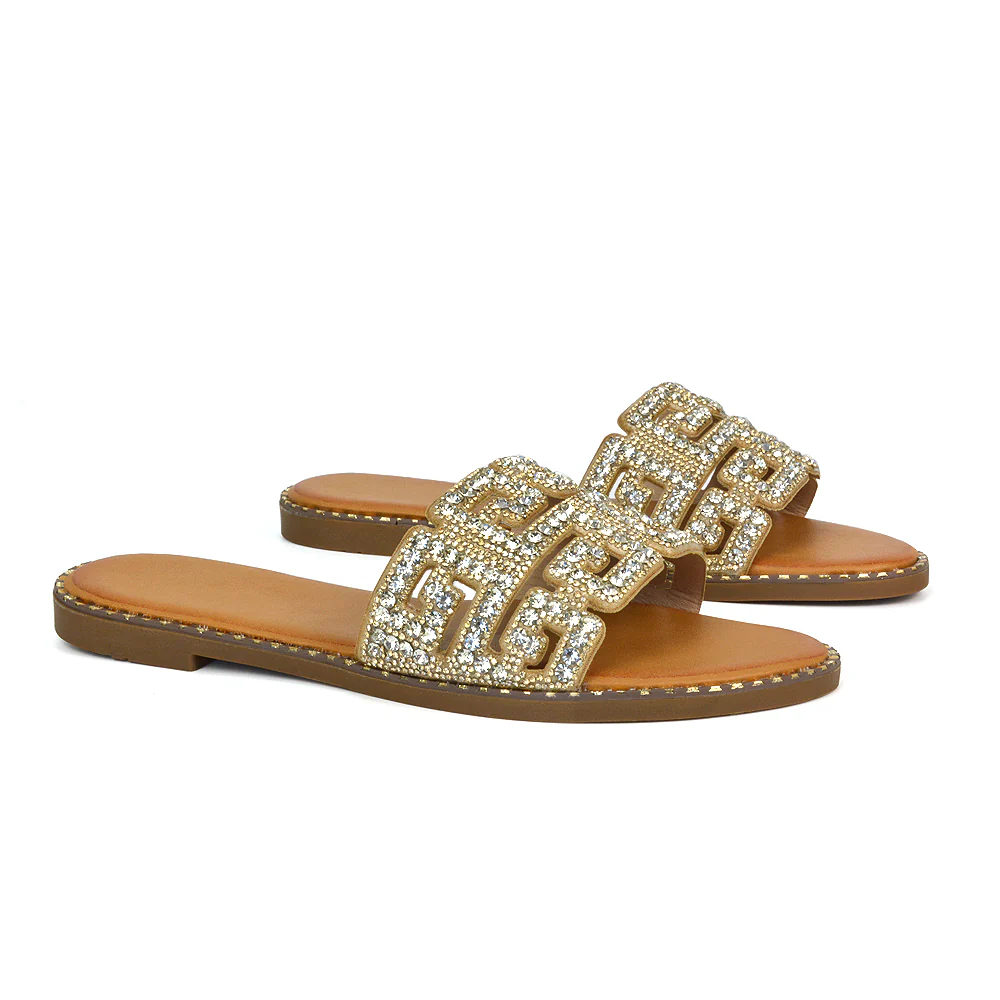 Soft Comfy Diamante Bling Slider