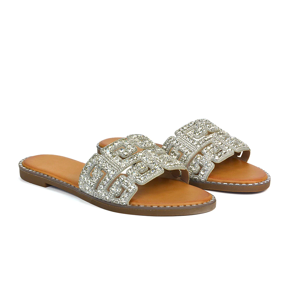 Soft Comfy Diamante Bling Slider