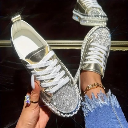 Women's Rhinestone Sneakers