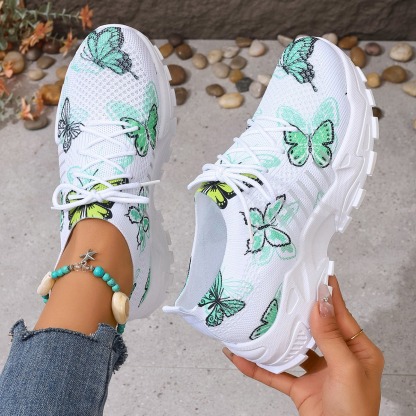 Women's Butterfly Pattern Sneakers
