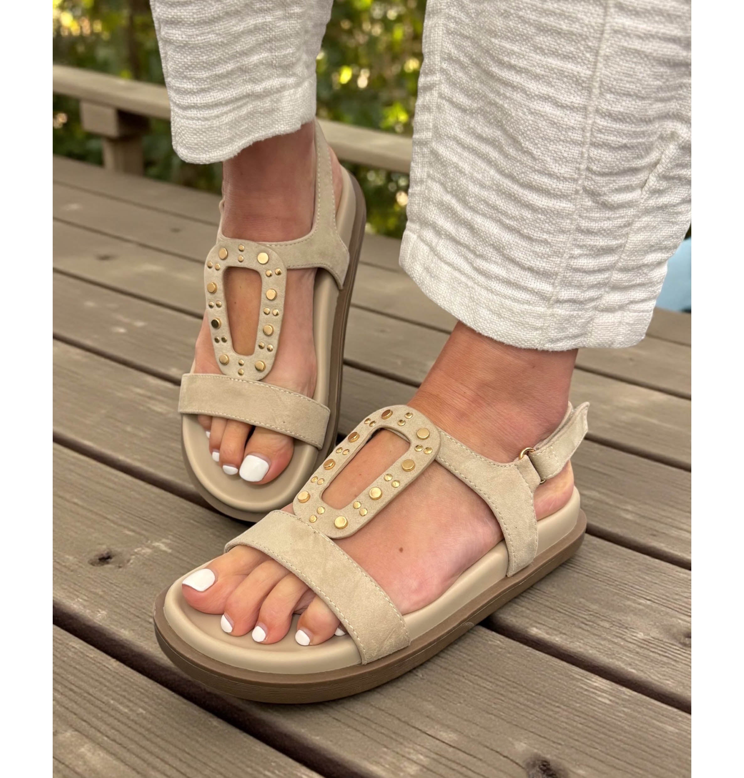 Comfort Memory Foam Strapped Sandals