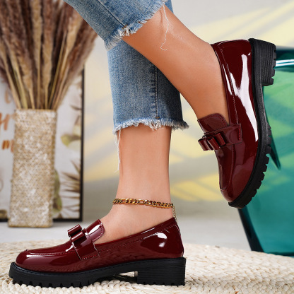 Womens Leather Soft Sole Loafers