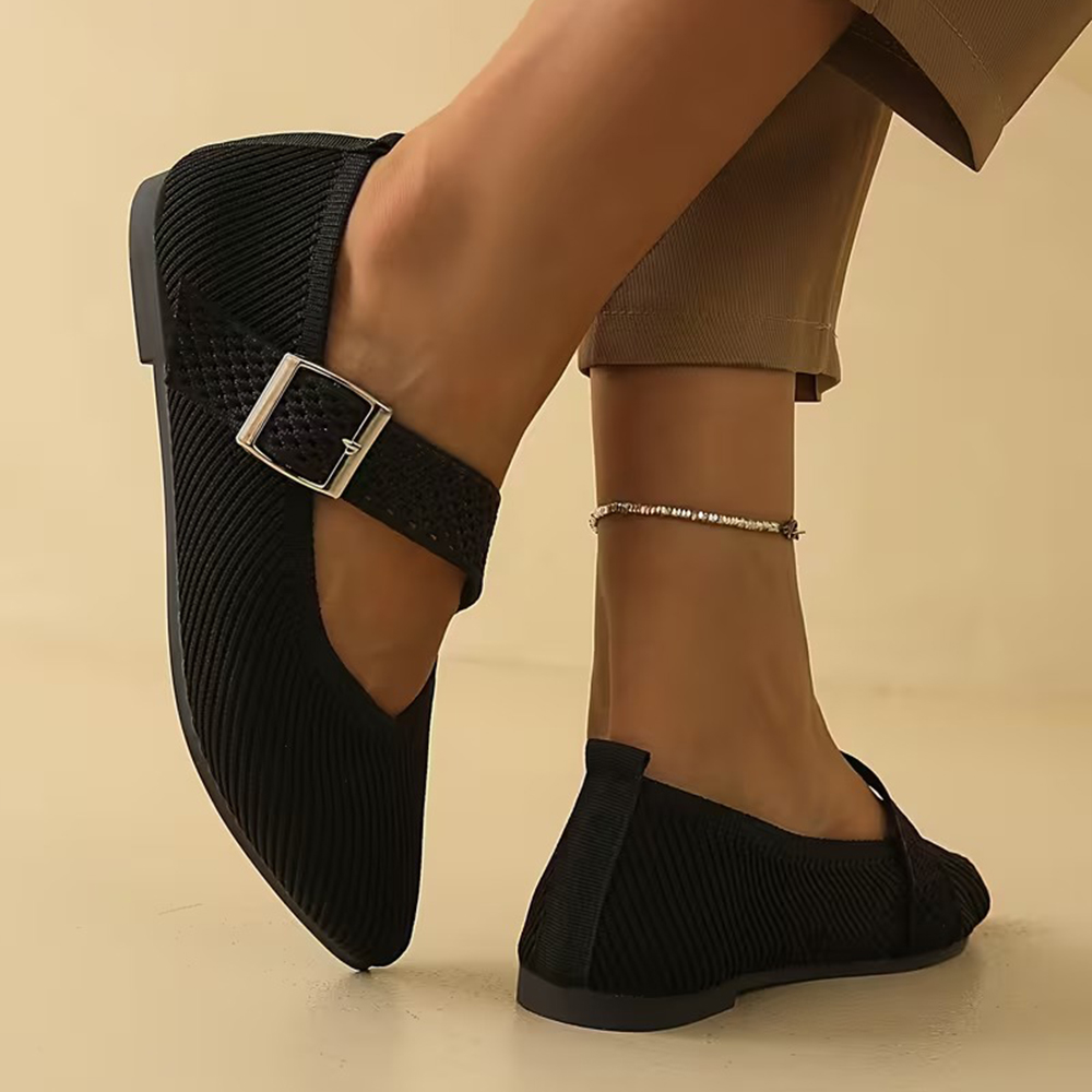 Women's Adjustable Buckle Flats
