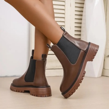 Women's Chunky Chelsea Ankle Boots