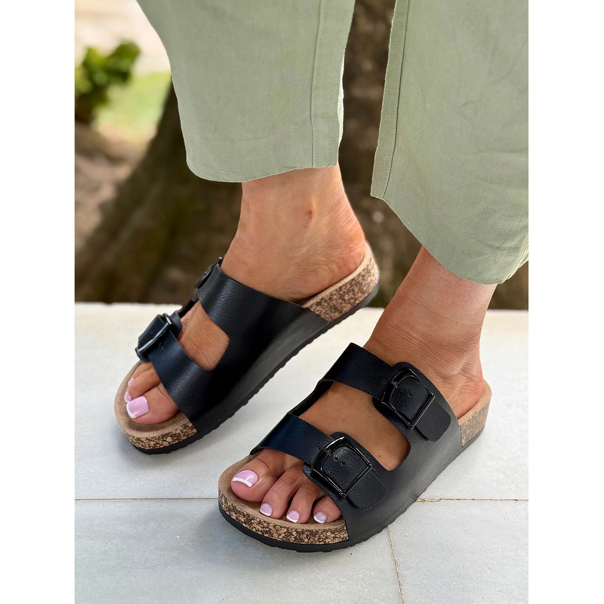 Women's Memory Foam Adjustable Buckles Sandals