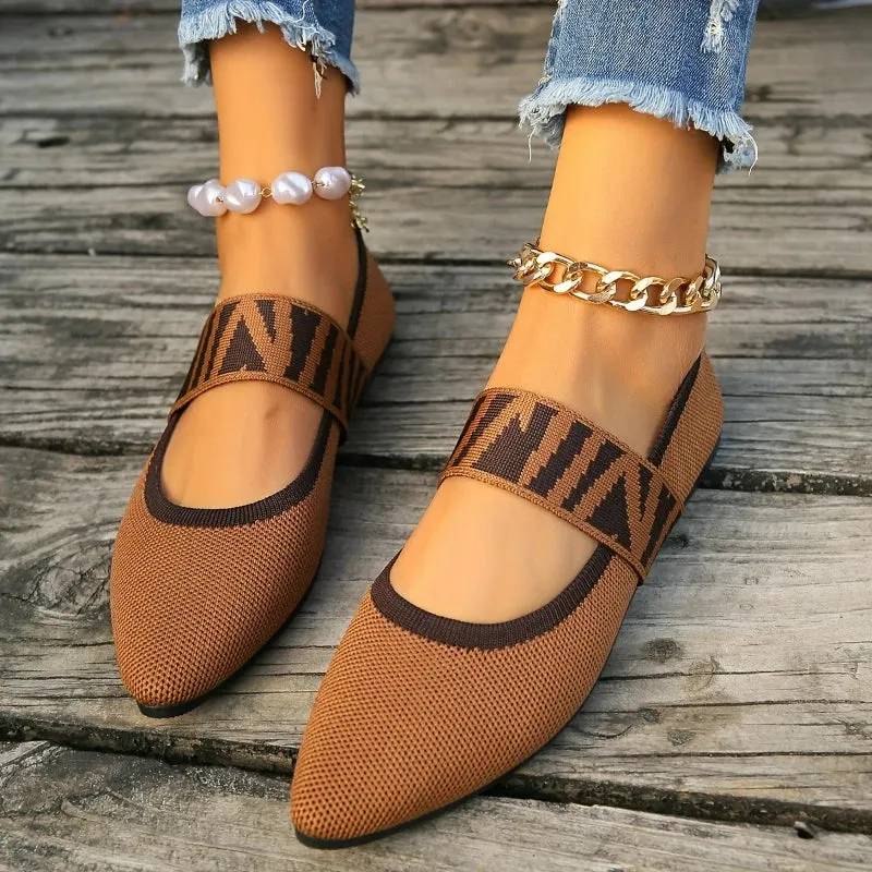 Roseland Knitted Flats