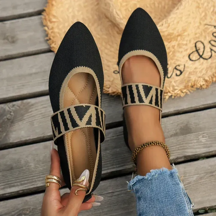 Roseland Knitted Flats