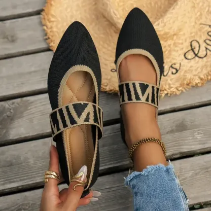 Roseland Knitted Flats
