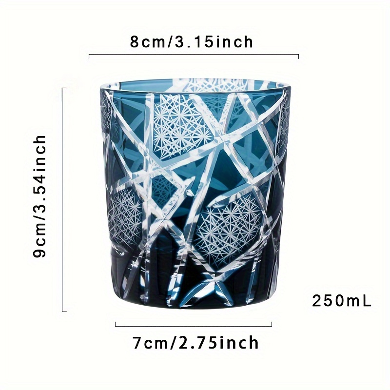 Japanese Edo Kiriko Hand-Cut Whiskey Glass