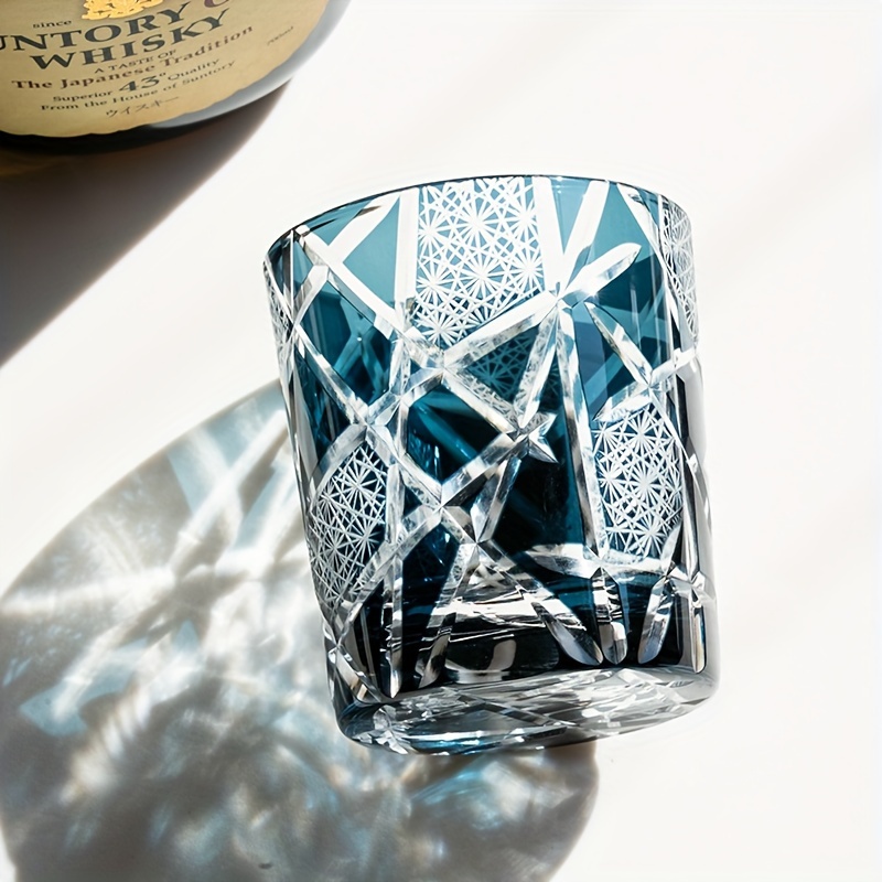 Japanese Edo Kiriko Hand-Cut Whiskey Glass