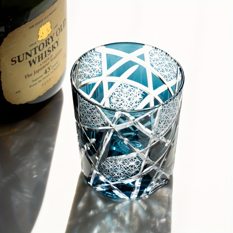 Japanese Edo Kiriko Hand-Cut Whiskey Glass