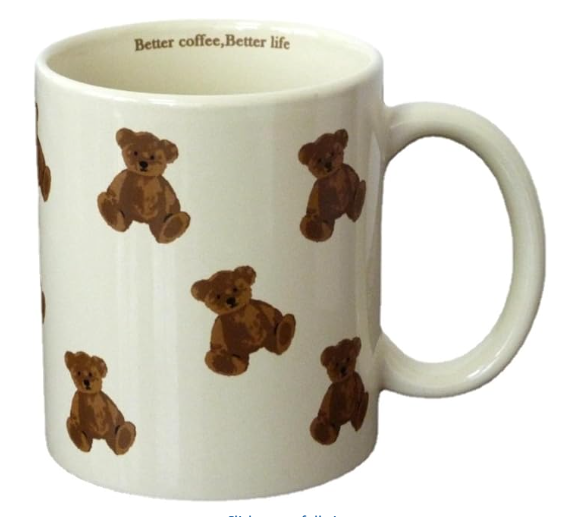 Cute Vintage Cartoon Bear Mugs 350ml/12oz