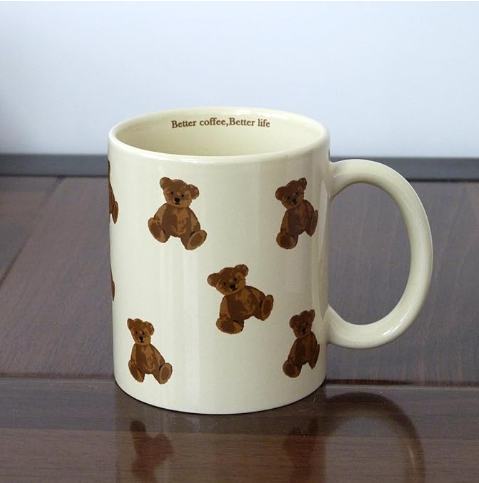 Cute Vintage Cartoon Bear Mugs 350ml/12oz