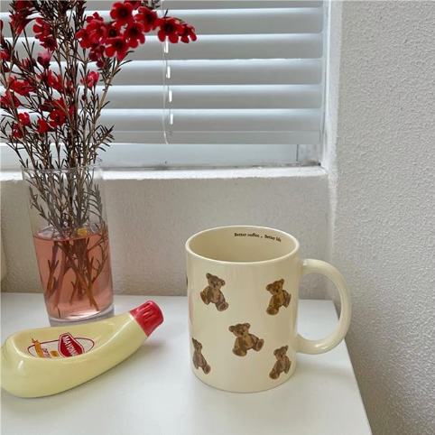 Cute Vintage Cartoon Bear Mugs 350ml/12oz