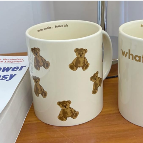 Cute Vintage Cartoon Bear Mugs 350ml/12oz