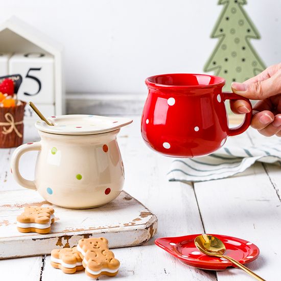 Wholesale Custom Ceramic Cup Cute Mugs Fashion Christmas Gifts Mugs