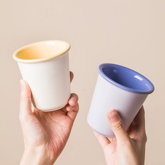 Matte Multi-Colored Espresso Cup Set Coffee Tea Ceramics Stoneware Mug