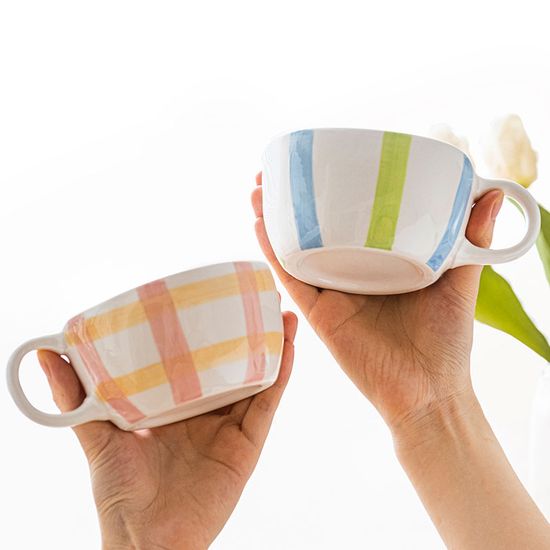 Breakfast Oatmeal Ceramic Cup Cereal Cups Stoneware Cappuccino Coffee Mug