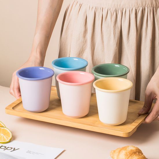 Matte Multi-Colored Espresso Cup Set Coffee Tea Ceramics Stoneware Mug