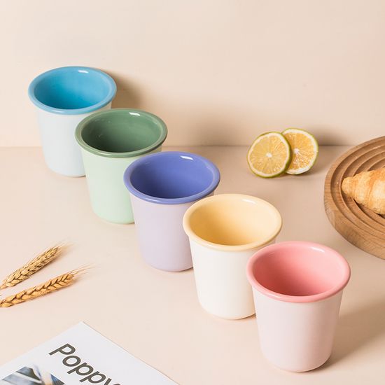 Matte Multi-Colored Espresso Cup Set Coffee Tea Ceramics Stoneware Mug