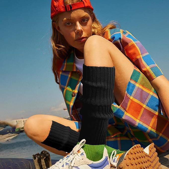 Leg Warmers for Women,Neon Leg Warmers,80s Costumes for Women,Leg Warmers for Women Winter,Pink Leg