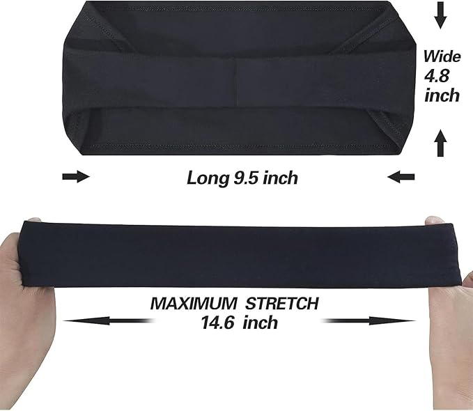 Sweat Headbands, Sports Headbands for Men Women, Head Band for Golf, Skiing,Tennis, Gym, Camping, Running, Cycling, Moisture Wicking Workout Headband