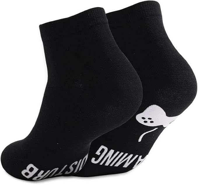 Do Not Disturb I'm Gaming Socks Novelty Christmas Stocking Stuffers Gifts for Kids Sons Boyfriends Husbands Dad Father