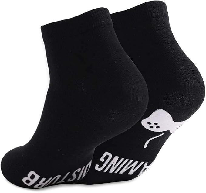 Do Not Disturb I'm Gaming Socks Novelty Christmas Stocking Stuffers Gifts for Kids Sons Boyfriends Husbands Dad Father