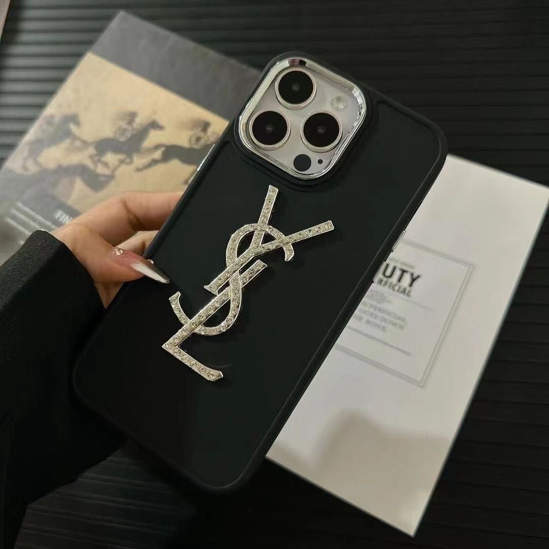 Flash Diamond Light Luxury Premium Black Phone Case