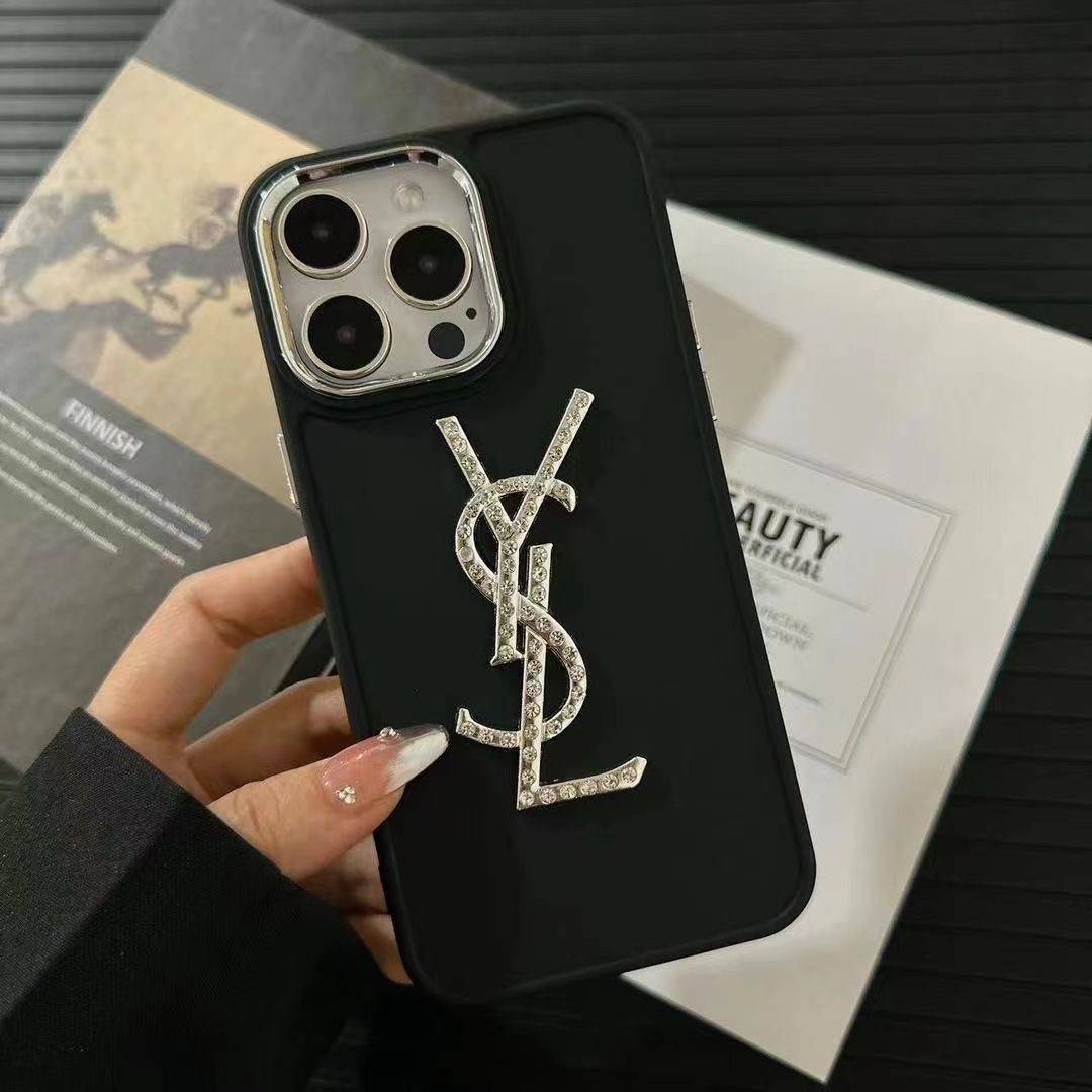 Flash Diamond Light Luxury Premium Black Phone Case