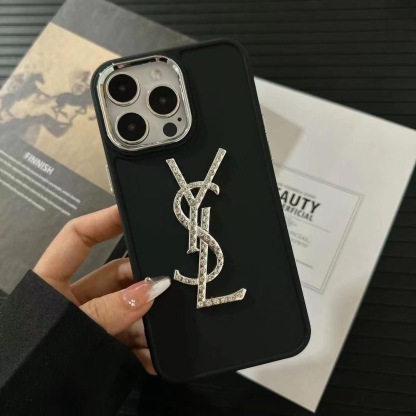 Flash Diamond Light Luxury Premium Black Phone Case