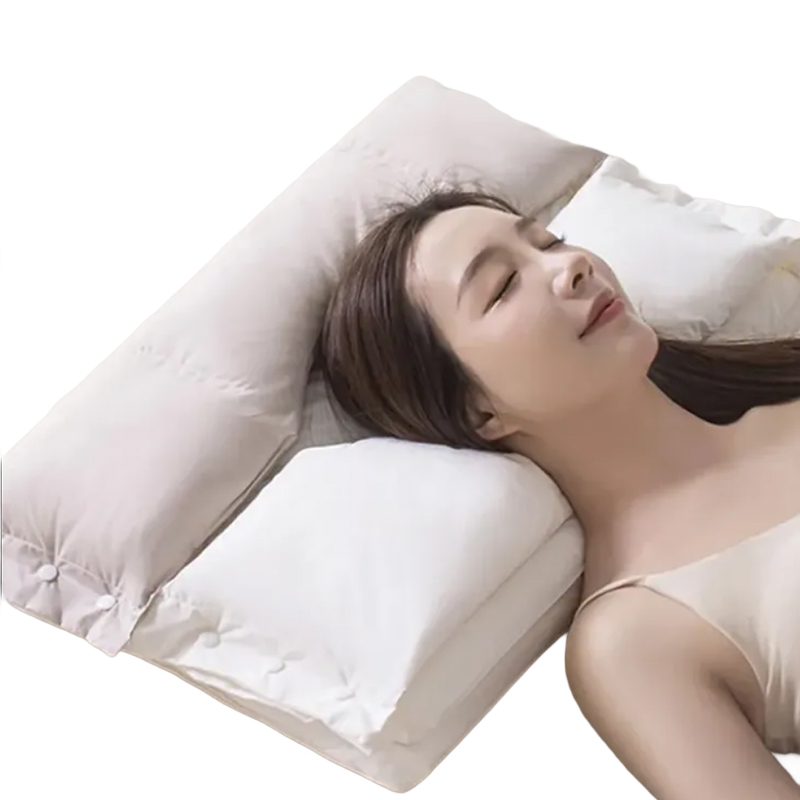 Weiches und festes Dual-Zone-Baumwoll-Nackenpflege-Beauty-Traktions-Kissen