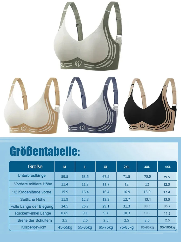 Hautfreundlicher BH mit Wolkengefühl, der hebt und rafft und die perfekte Brustform formt